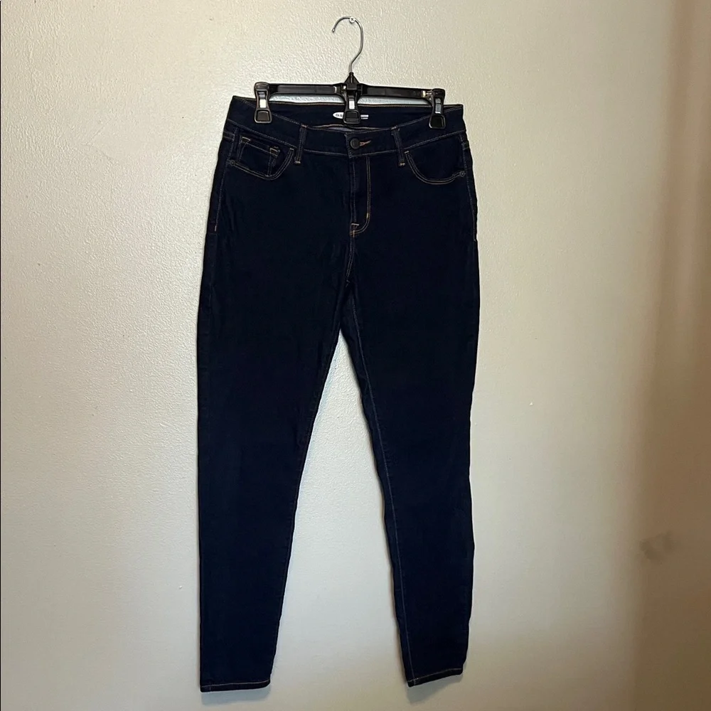 Old Navy Rockstar Super Skinny Women's Deep Indigo Jeans, midrise